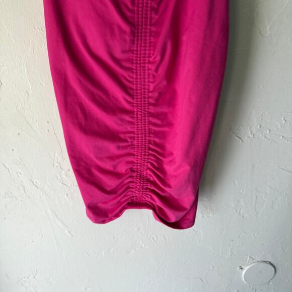 Soybu‎ Pink Ruched Racerback Active Tank Top Size M  Yoga Workout Stretch - Picture 3 of 8